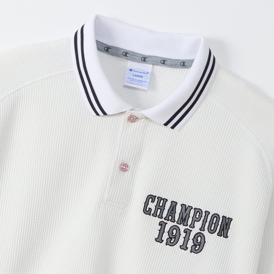 ロングスリーブポロシャツ ホワイト | チャンピオンの公式通販サイト