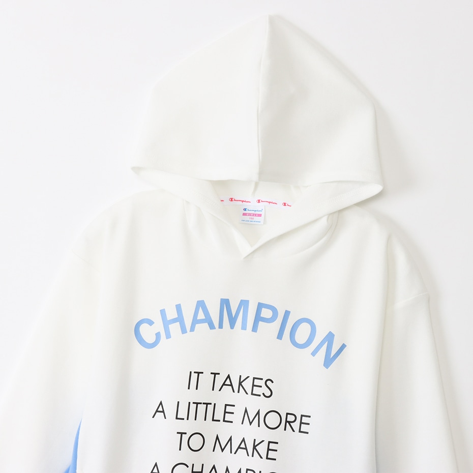 ガールズ フーデッドスウェットワンピース オフホワイト チャンピオンの公式通販サイト