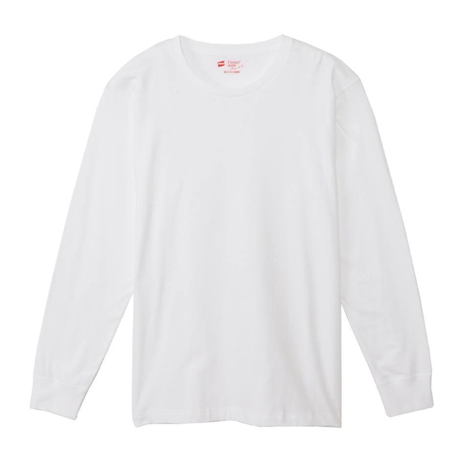 ジャパンフィット【2枚組】クルーネックロングスリーブTシャツ 5.3oz アソート | ヘインズの公式通販サイト