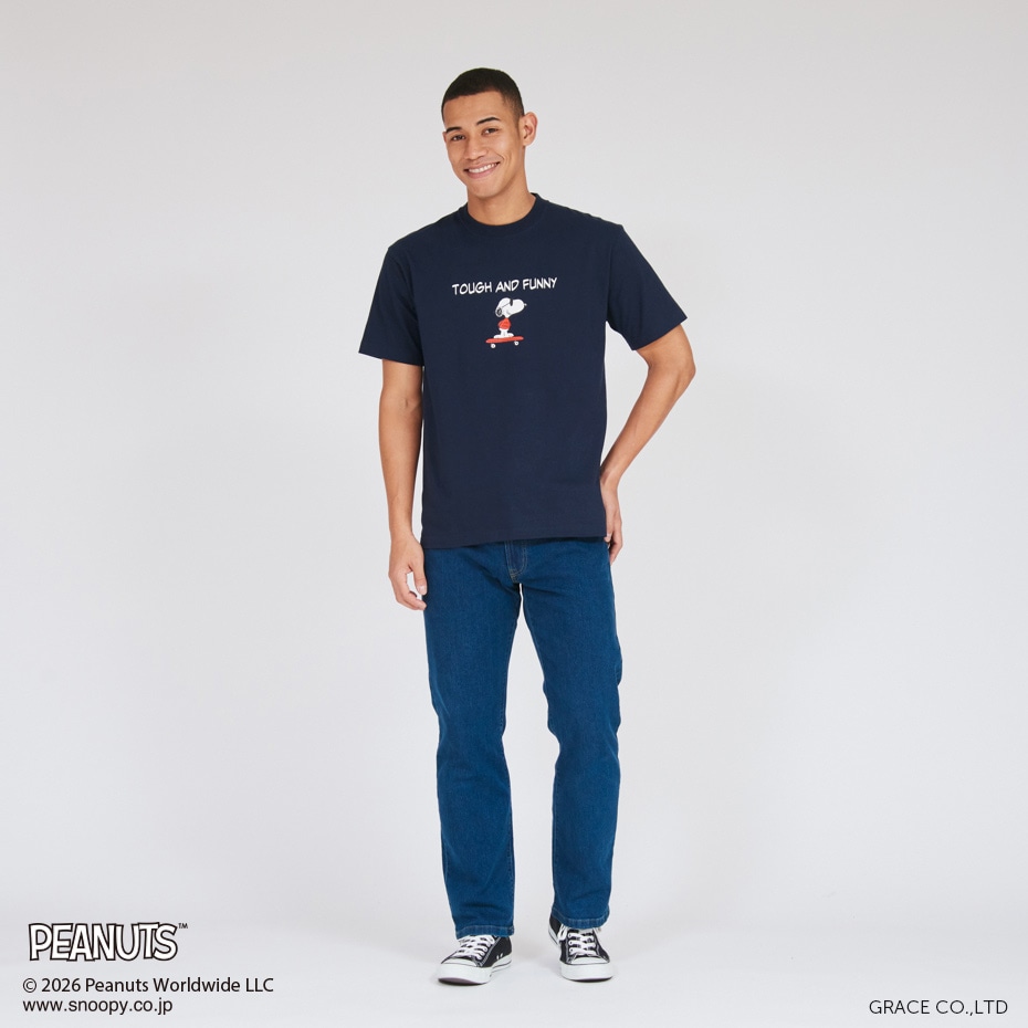 PEANUTS x BEEFY-T �N���[�l�b�NT�V���c 26SS BEEFY-T �w�C���Y(HM1-D002)