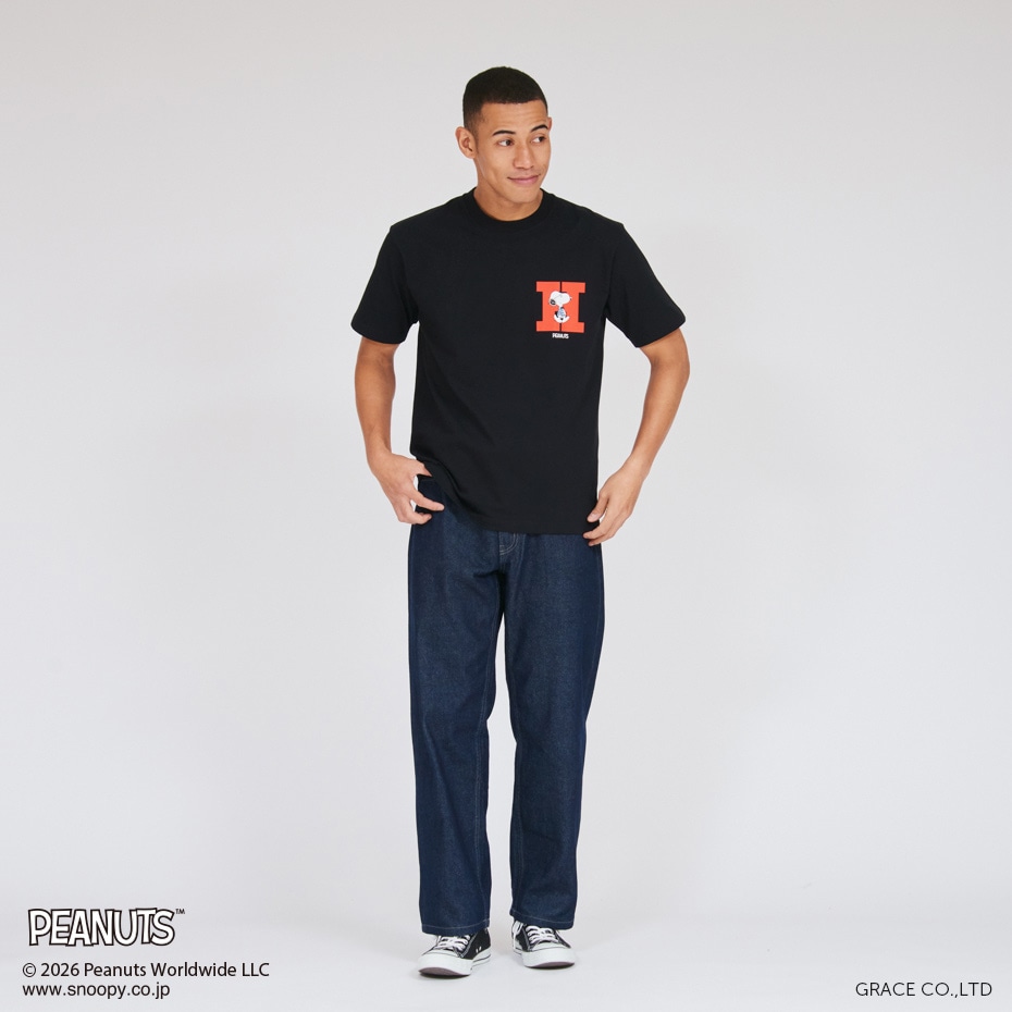 PEANUTS x BEEFY-T �N���[�l�b�NT�V���c 26SS BEEFY-T �w�C���Y(HM1-D003)