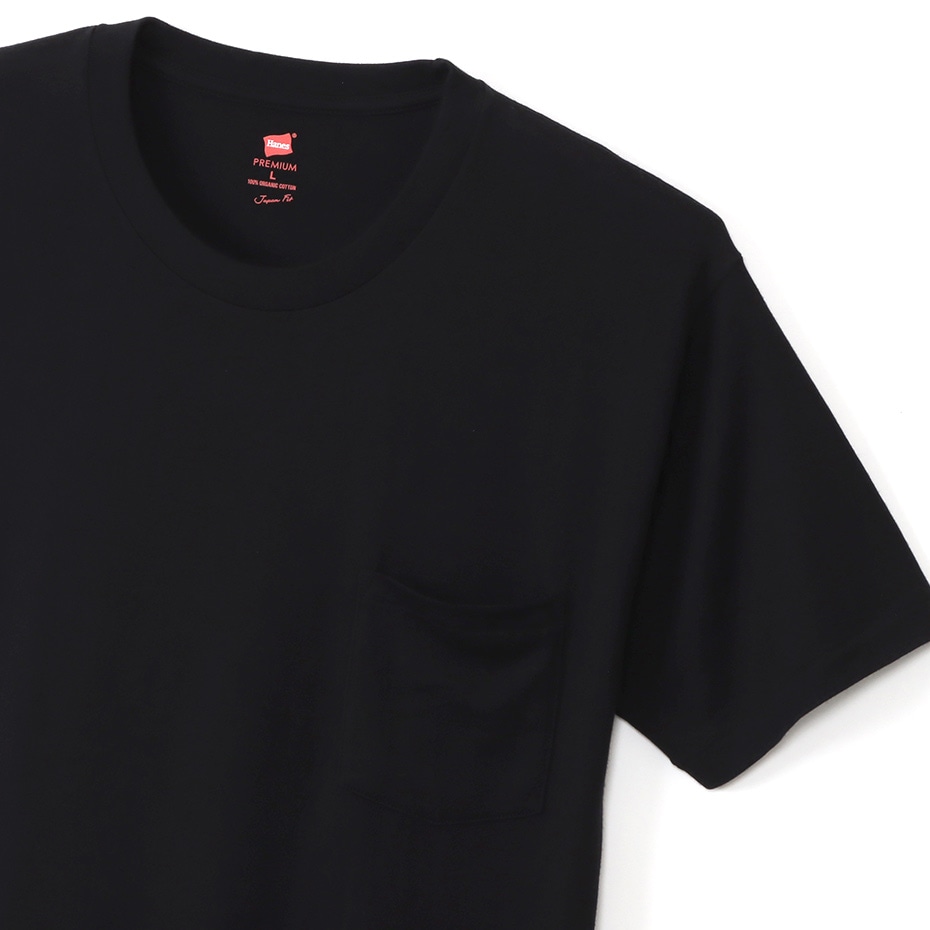 ヘインズ プレミアムジャパンフィット ポケットTシャツ 23FW PREMIUM Japan Fit(HM1-V003)