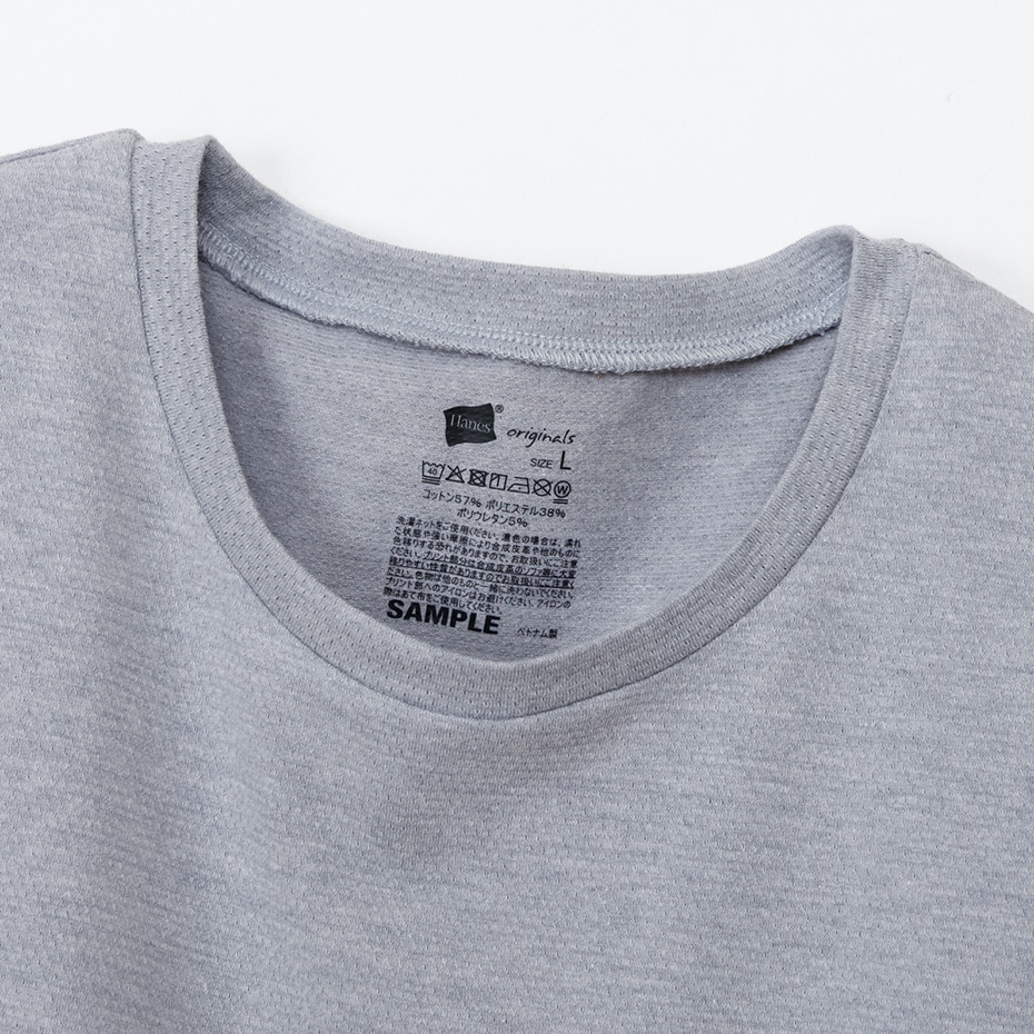 Hanes originals�R�b�g�����b�V�� �N���[�l�b�NT�V���c 26SS �w�C���Y(HM1ED201)