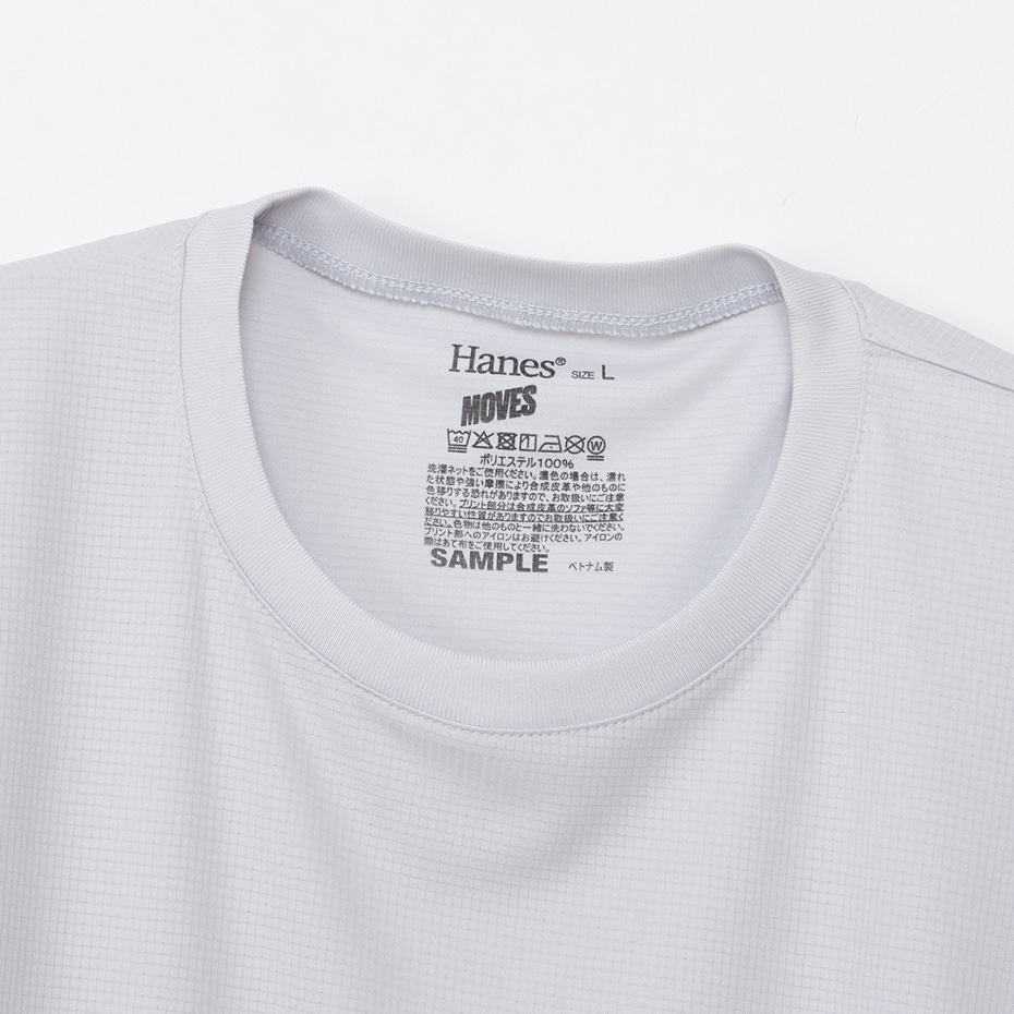 2P Hanes MOVES �X�N�G�A���b�V�� �N���[�l�b�NT�V���c 26SS �w�C���Y(HM1ED701)