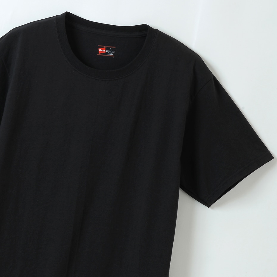 大きいサイズ5L【2枚組】ビジカジ魂 クルーネックTシャツ 22SS 魂シリーズ ヘインズ(HM1EN701K)