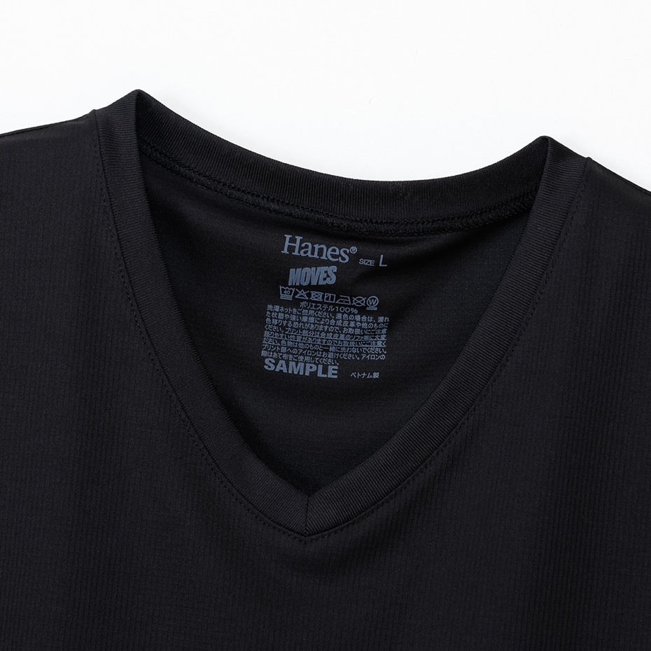 �傫���T�C�Y 2P Hanes MOVES �X�N�G�A���b�V�� �X���[�u���XT�V���c 26SS �w�C���Y(HM3ED701)