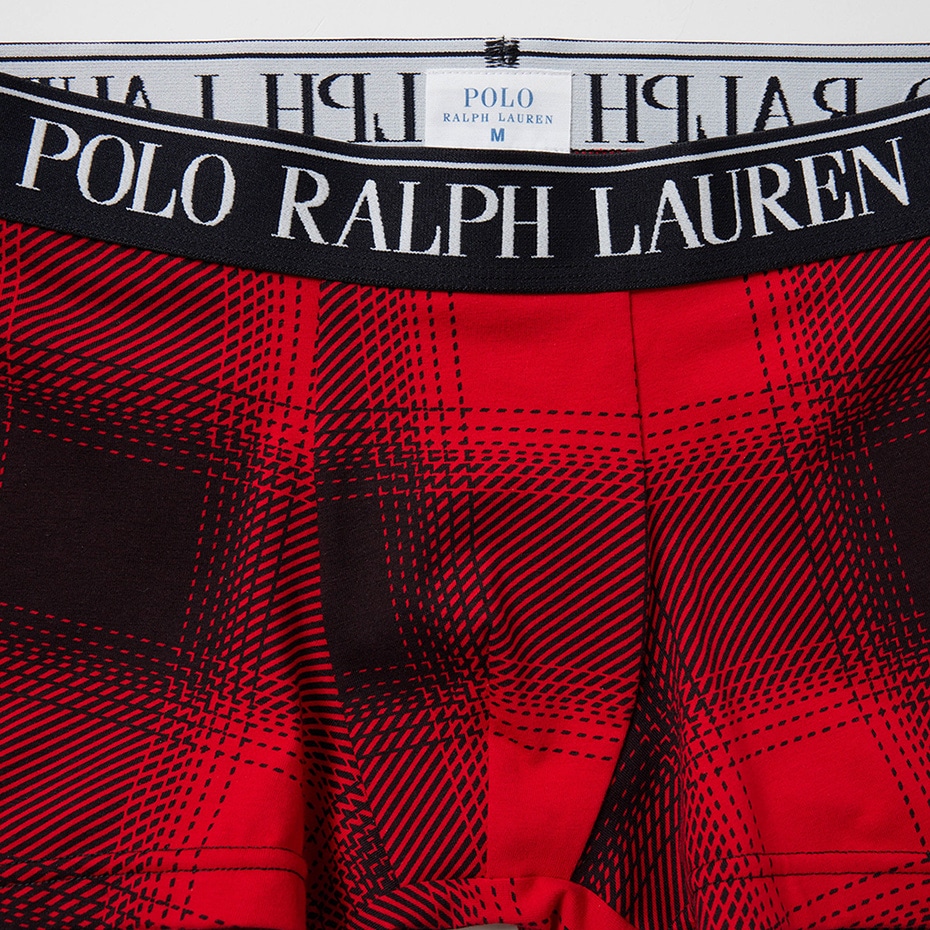 POLO RALPH LAUREN ボクサーブリーフM レッド　ポロベア ボクサーブリーフ タヒチベア刺繍 前開き RM3ーB104