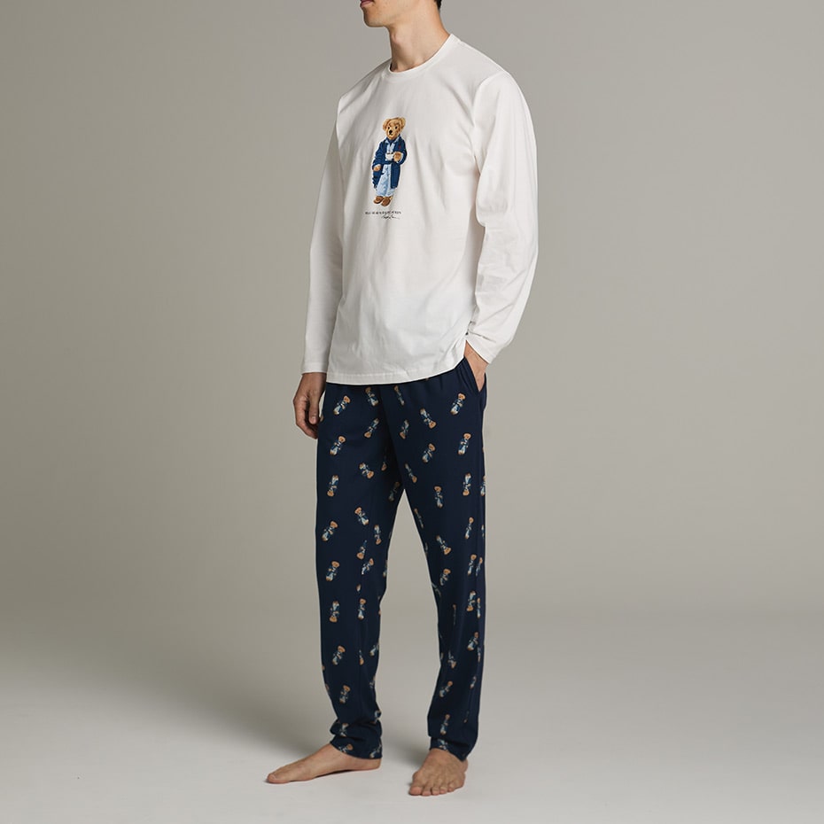 スリープウェアセット モーニングローブベア (RM8-C50）ホワイト