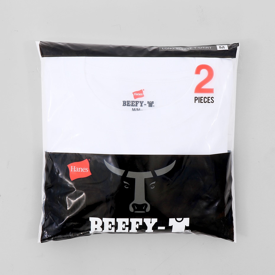 【2枚組】2P BEEFY-T ロングスリーブTシャツ 23FW BEEFY-T ヘインズ(H5186-2)