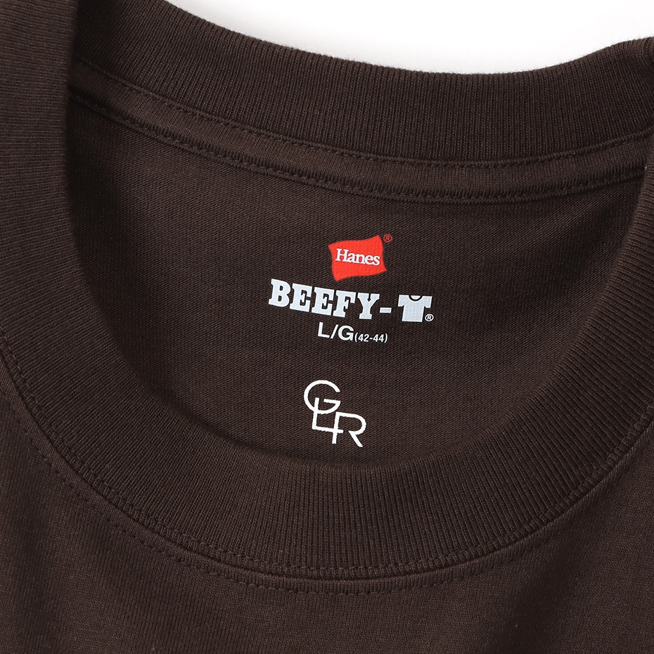 <グリーン レーベル リラクシング別注＞BEEFY-T ロングスリーブポケットTシャツ 21FW BEEFY-T ヘインズ(H8-U401H)