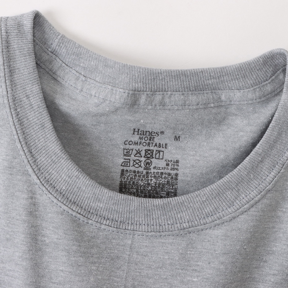 3枚組】RSクルーネックTシャツ ヘザーグレー | ヘインズの公式通販サイト