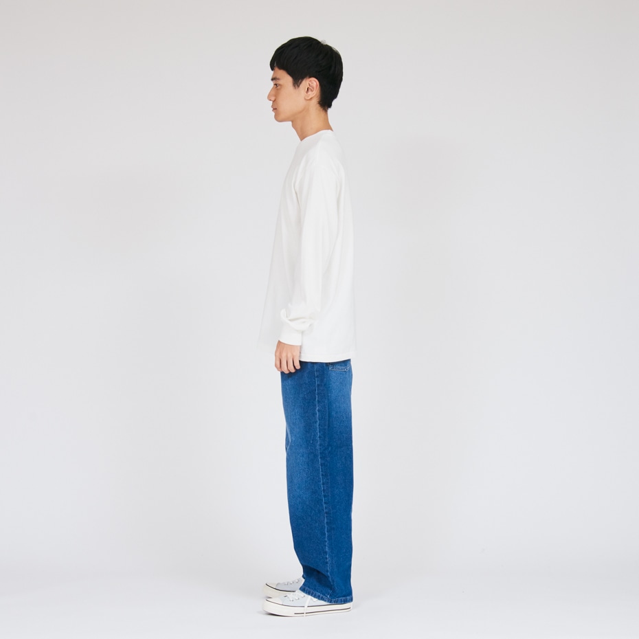 Hanes T-SHIRTS SHIRO �N���[�l�b�N�����O�X���[�uT�V���c 25FW �w�C���Y(HM4-A201)