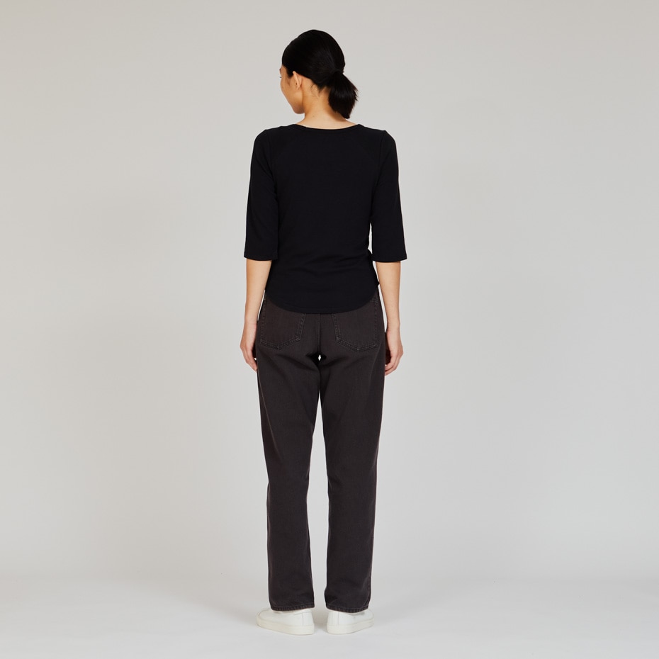 Hanes originals3/4X[uTVc 25FW wCY(HW1-B102)