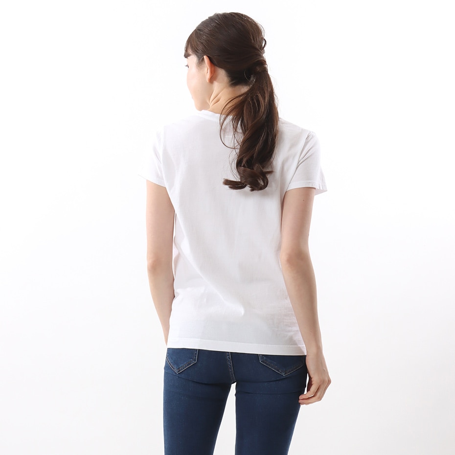 ウィメンズ ジャパンフィット【2枚組】VネックTシャツ 5.3oz ホワイト 