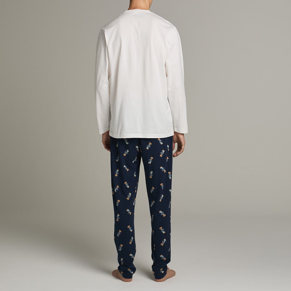 スリープウェアセット モーニングローブベア (RM8-C50）ホワイト