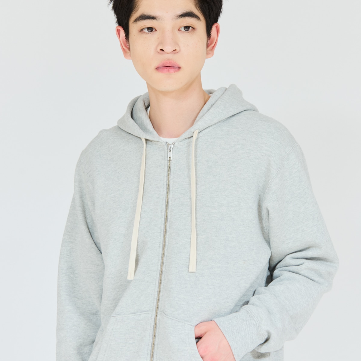 Hanes SWEATS MOKU �X�E�F�b�g�W�b�v�A�b�v�t�[�f�B�[