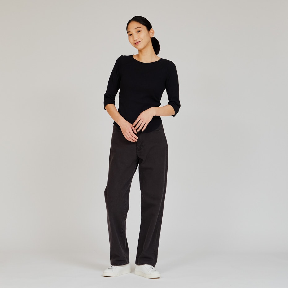 Hanes originals3/4X[uTVc 25FW wCY(HW1-B102)