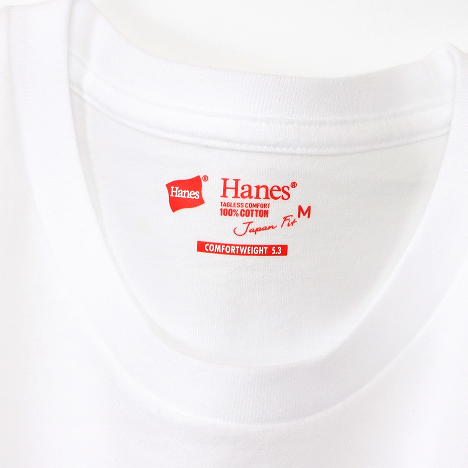 ＜OUTLET＞ウィメンズ ジャパンフィット【2枚組】ボーイフレンドポケットTシャツ 5.3oz  Japan Fit for HER ヘインズ(HW5321)