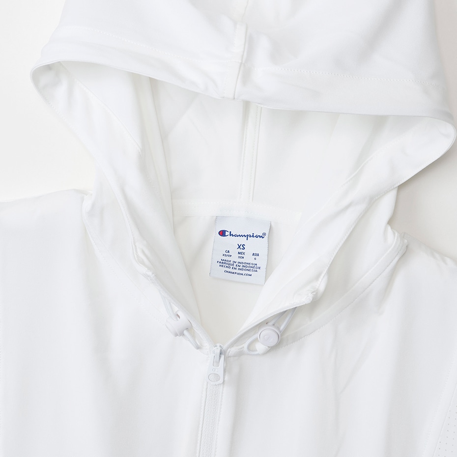 ウィメンズ フーデッドジップジャケット ホワイト | チャンピオンの  