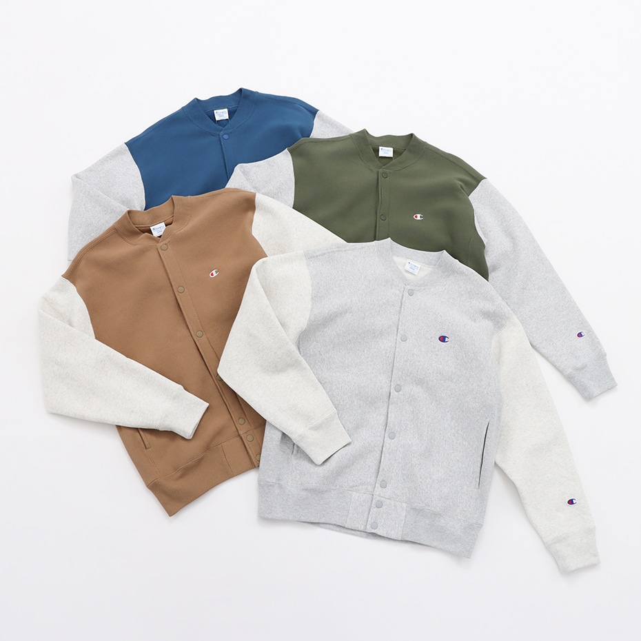 リバースウィーブ(R) スナップスウェットシャツ シルバーグレー