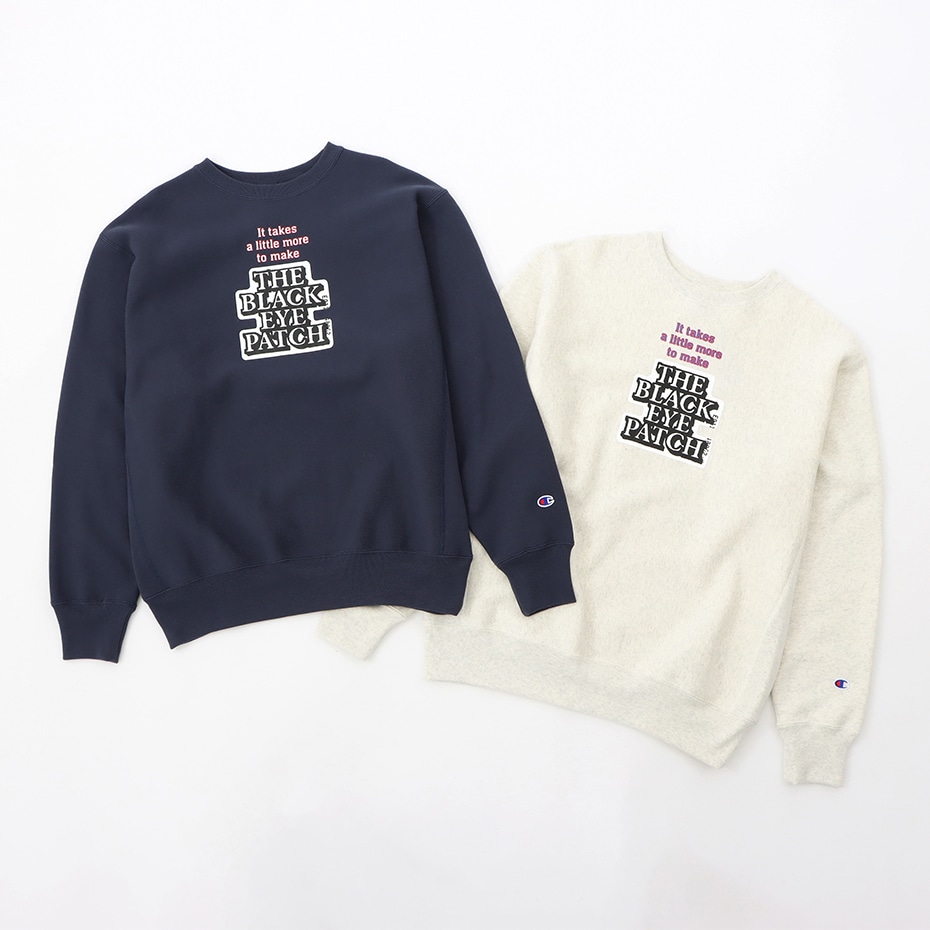 Champion × BLACK EYE PATCH リバースウィーブ(R) クルーネック ...