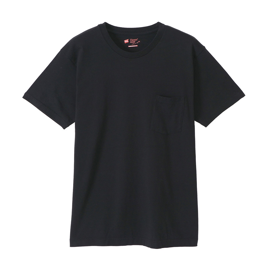 ＜OUTLET＞ジャパンフィット【2枚組】クルーネックポケットTシャツ アソート 5.3oz Japan Fit ヘインズ(H5340)
