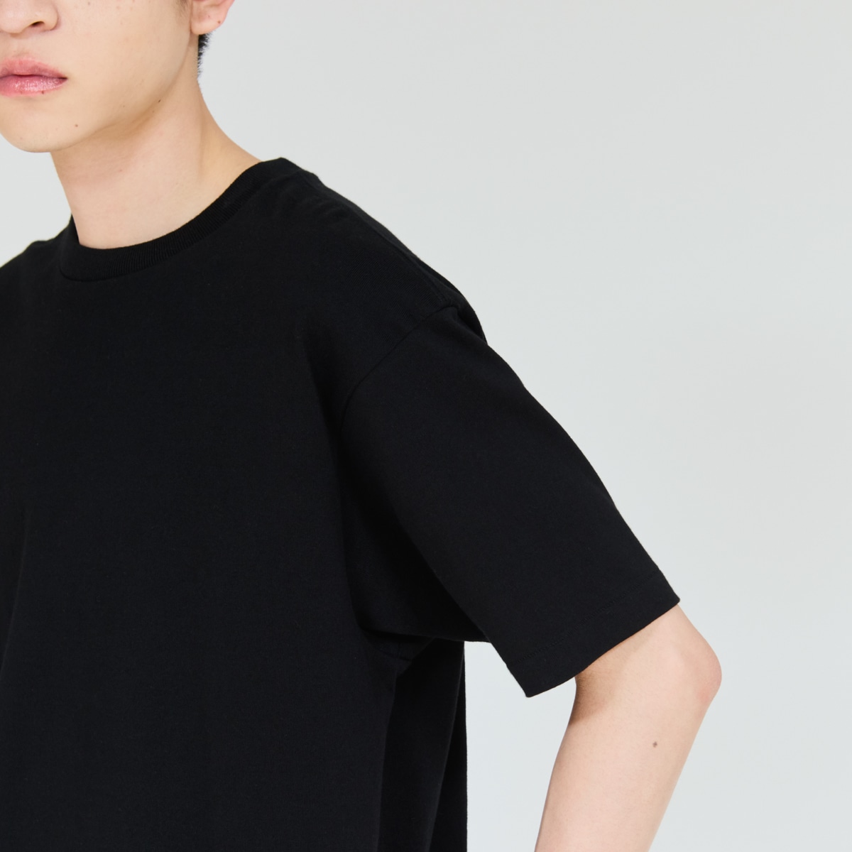 Hanes T-SHIRTS KURO �N���[�l�b�NT�V���c