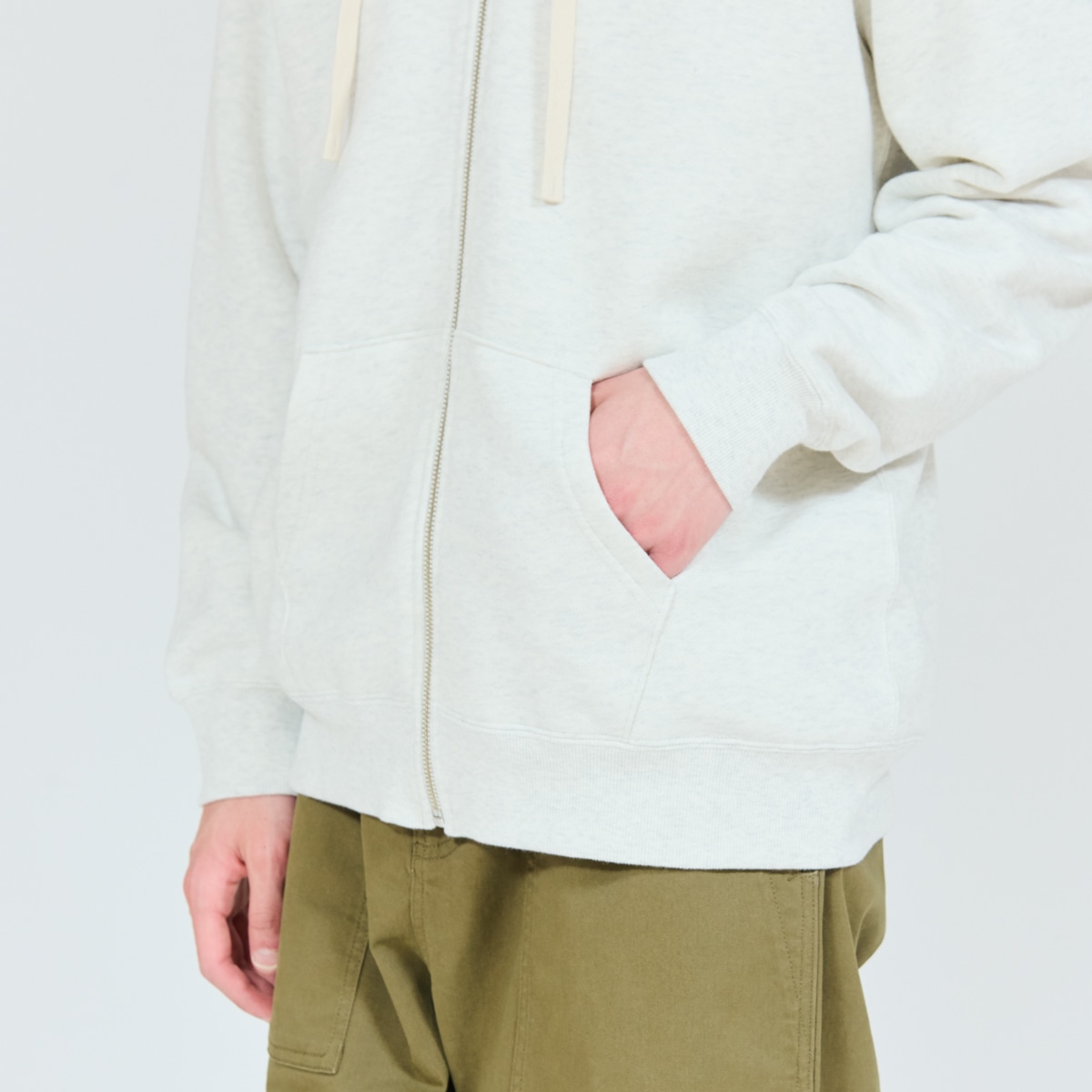 Hanes SWEATS SHIRO �X�E�F�b�g�W�b�v�A�b�v�t�[�f�B�[