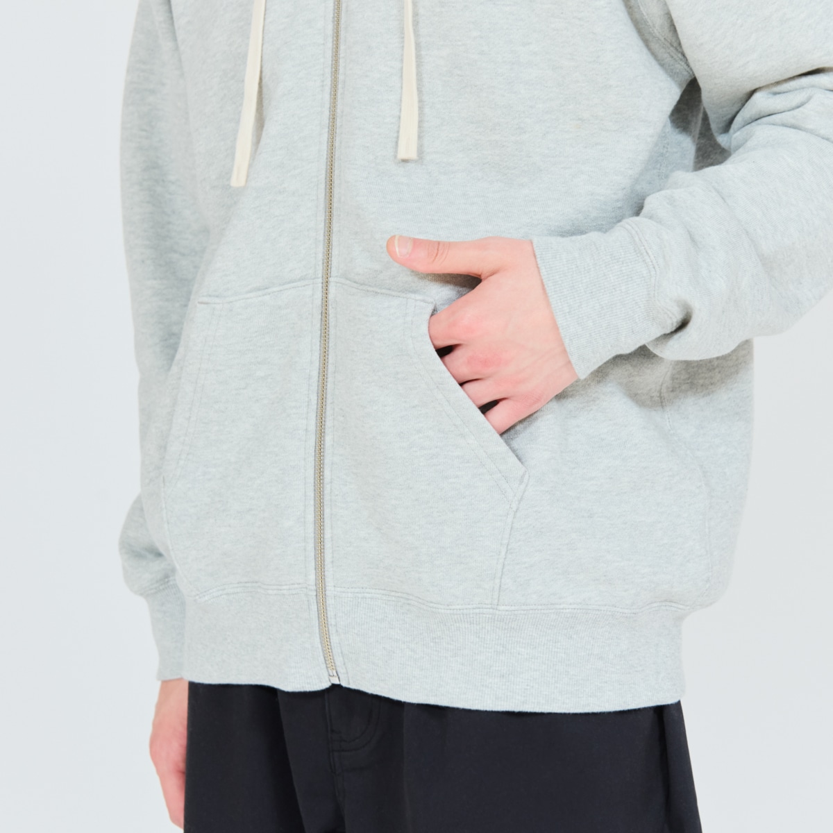 Hanes SWEATS MOKU �X�E�F�b�g�W�b�v�A�b�v�t�[�f�B�[