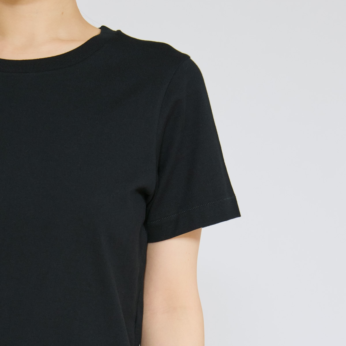 Hanes T-SHIRTS KURO for HER �N���[�l�b�NT�V���c