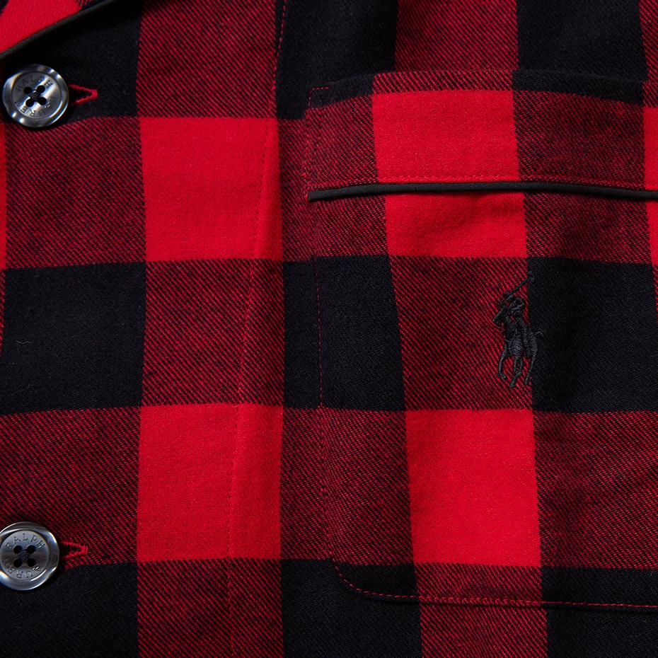 フランネルパジャマ バッファローチェック レッド | ポロ ラルフ