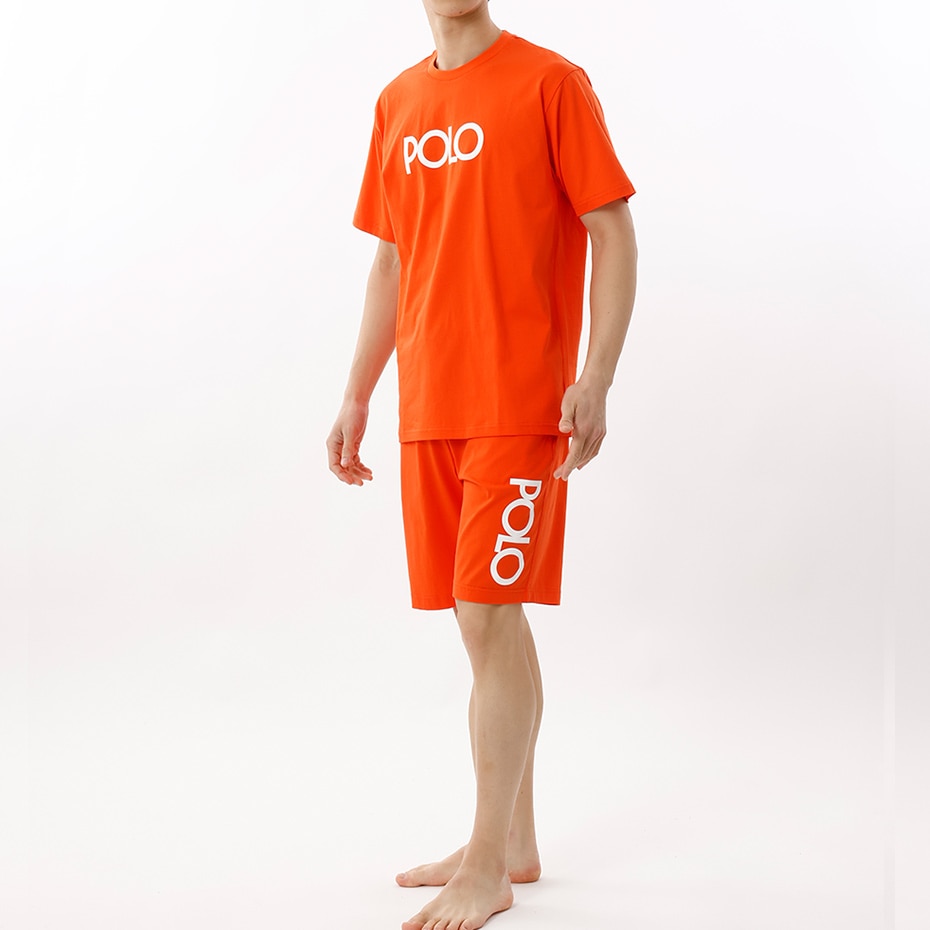 �V���[�g�X���[�u�N���[�l�b�N POLO�v�����g 25SS �|�� �����t ���[���� (RM8-B206�j