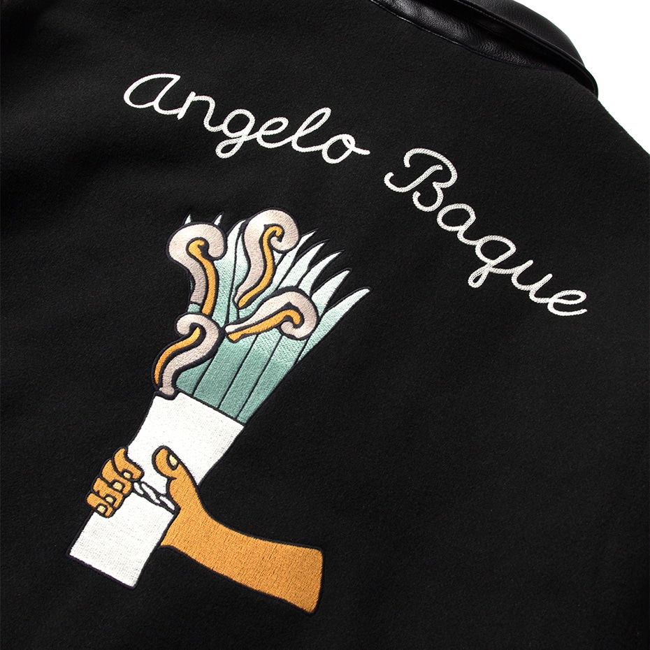 Champion × Angelo Baque スナップジャケット ブラック | チャンピオン 