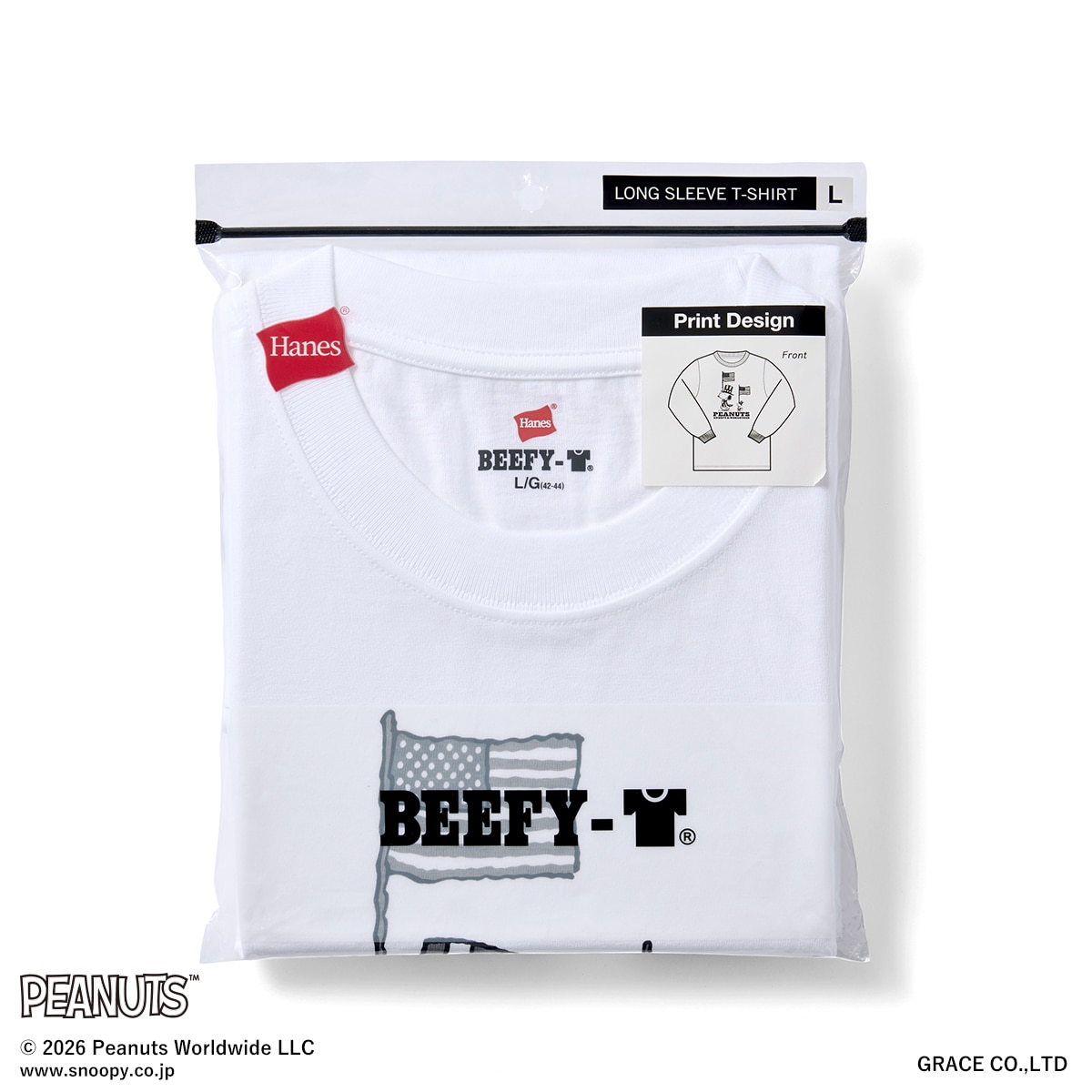 PEANUTS×BEEFY-T �����O�X���[�uT�V���c