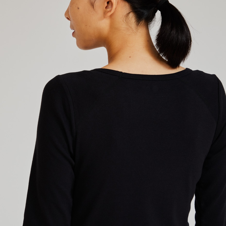 Hanes originals3/4X[uTVc 25FW wCY(HW1-B102)