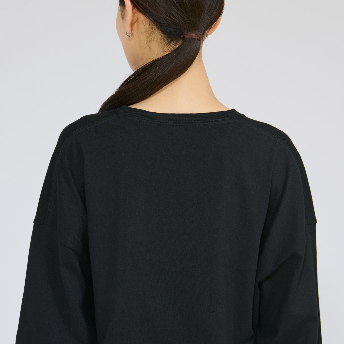 Hanes T-SHIRTS KURO for HER �N���b�v�h���C�hT�V���c