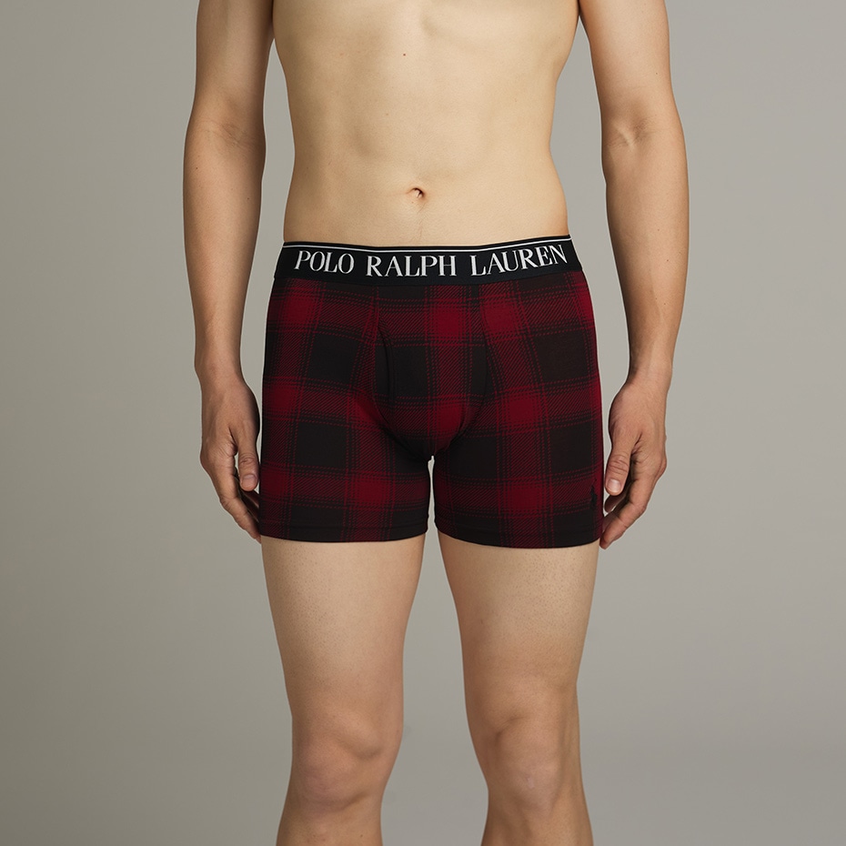 ボクサーブリーフ オンブレプリント レッド | ポロ ラルフ