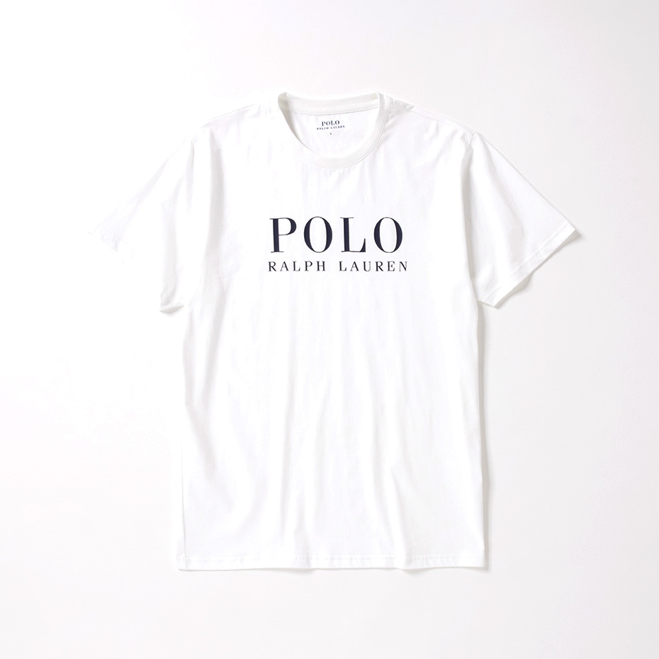 ショートスリーブクルーネックシャツ ロゴプリント ホワイト | ポロ  