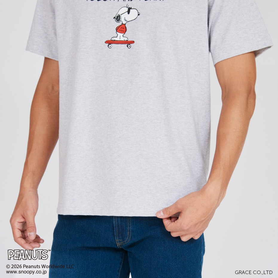 PEANUTS x BEEFY-T �N���[�l�b�NT�V���c 26SS BEEFY-T �w�C���Y(HM1-D002)