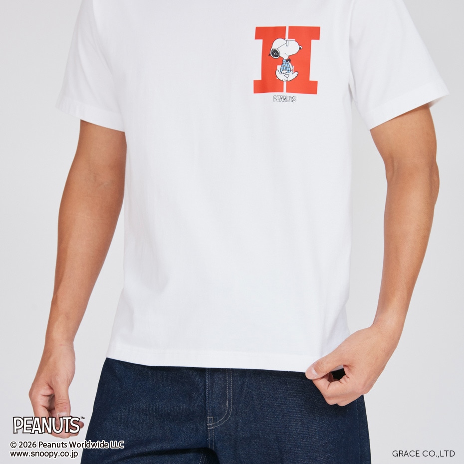 PEANUTS x BEEFY-T �N���[�l�b�NT�V���c 26SS BEEFY-T �w�C���Y(HM1-D003)