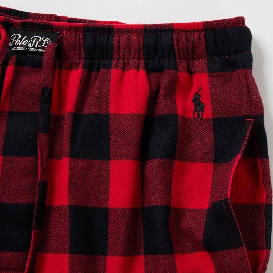 Ralph Lauren 赤黒チェック ひざかけ 新品 ラルフローレン ホーム ひざ掛け ブランケット 赤 レッド