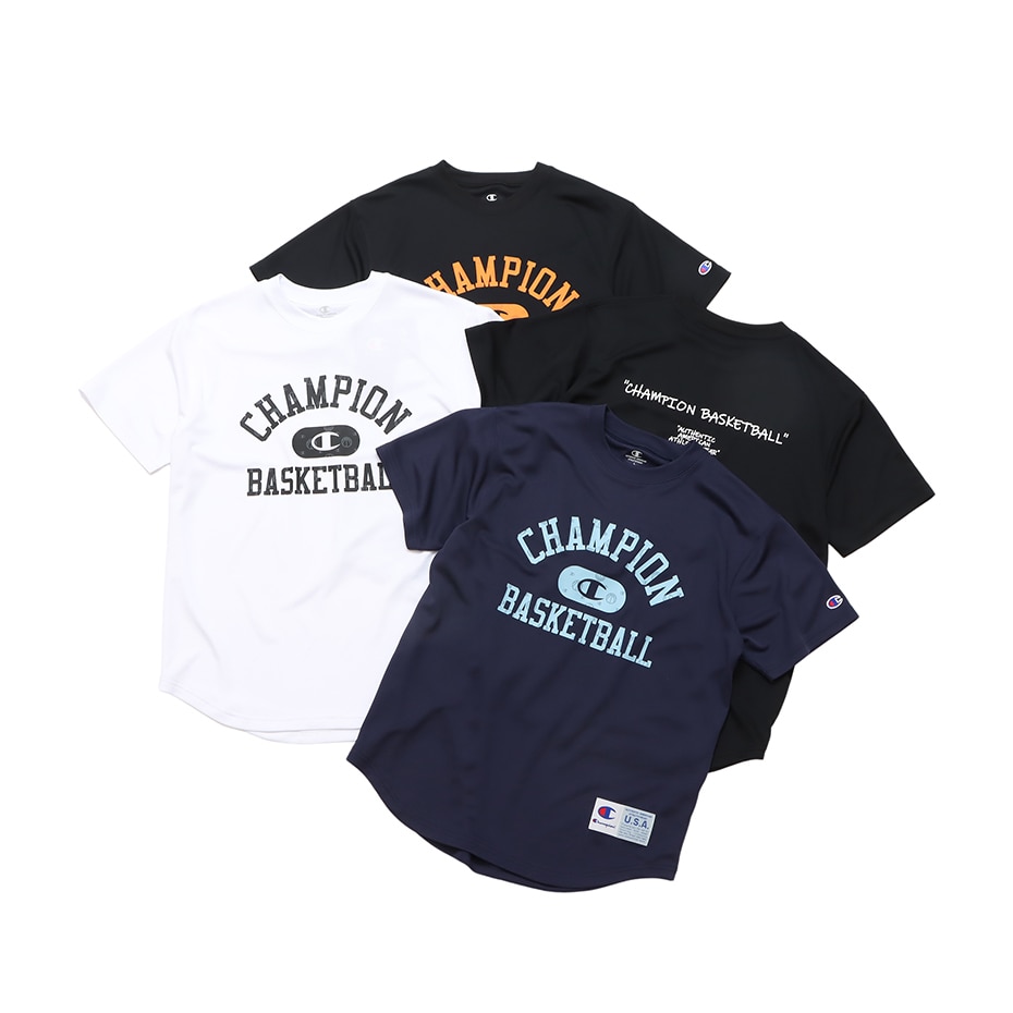 新品 バスケ Tシャツ CAGERS づらく チャンピオン トレーニングウェア M 黒