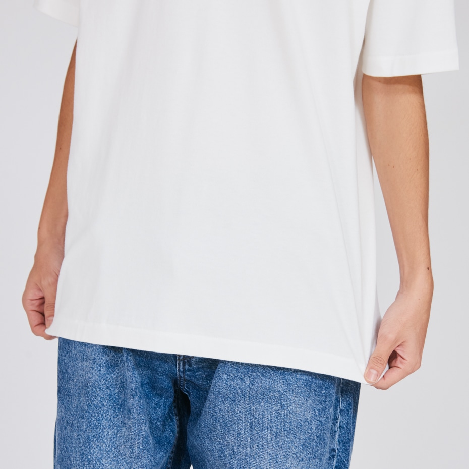 �傫���T�C�Y 2���g SHIRO �N���[�l�b�NT�V���c 25FW Hanes T-SHIRTS SHIRO (HM1-Z701)