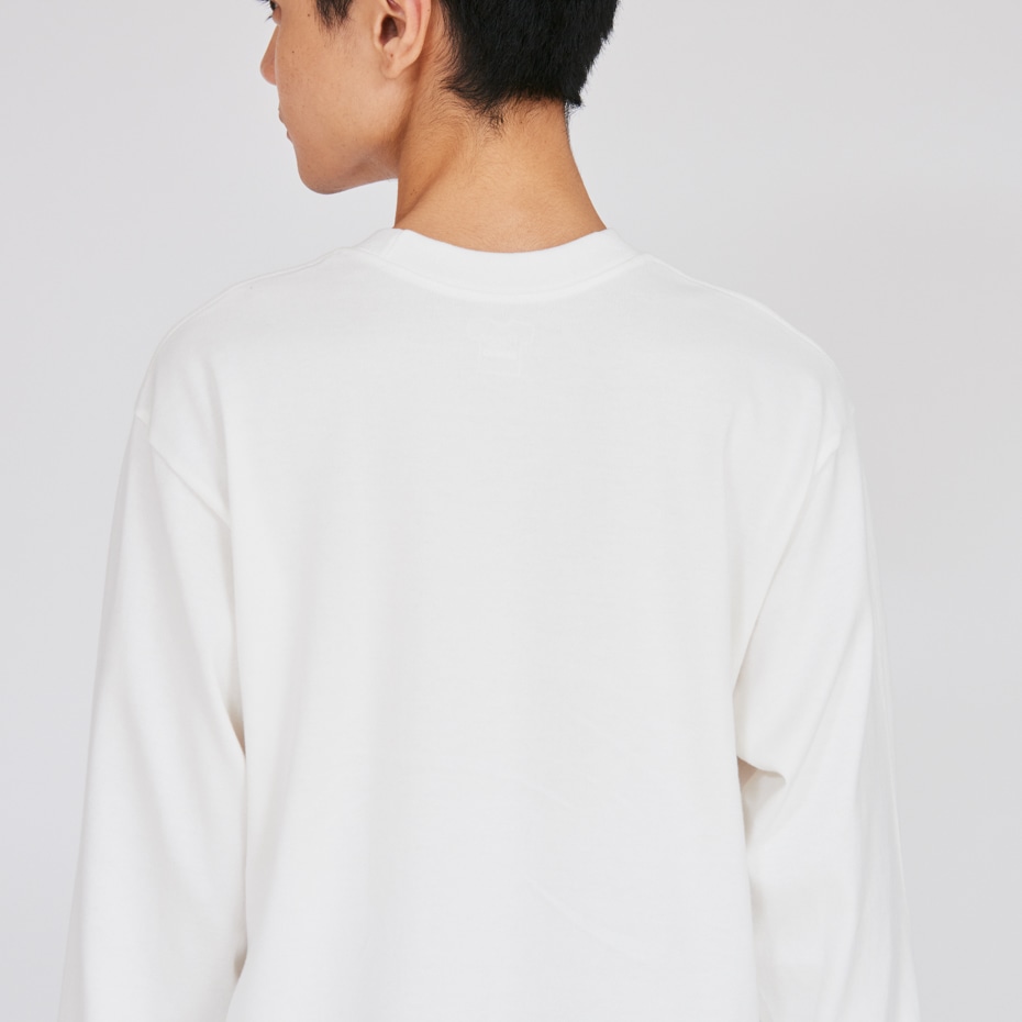 Hanes T-SHIRTS SHIRO �N���[�l�b�N�����O�X���[�uT�V���c 25FW �w�C���Y(HM4-A201)