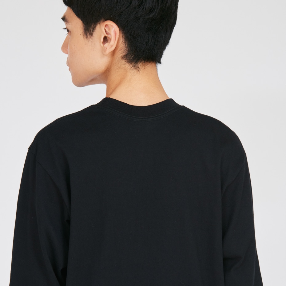 Hanes T-SHIRTS KURO �N���[�l�b�N�����O�X���[�uT�V���c 25FW �w�C���Y(HM4-C201)