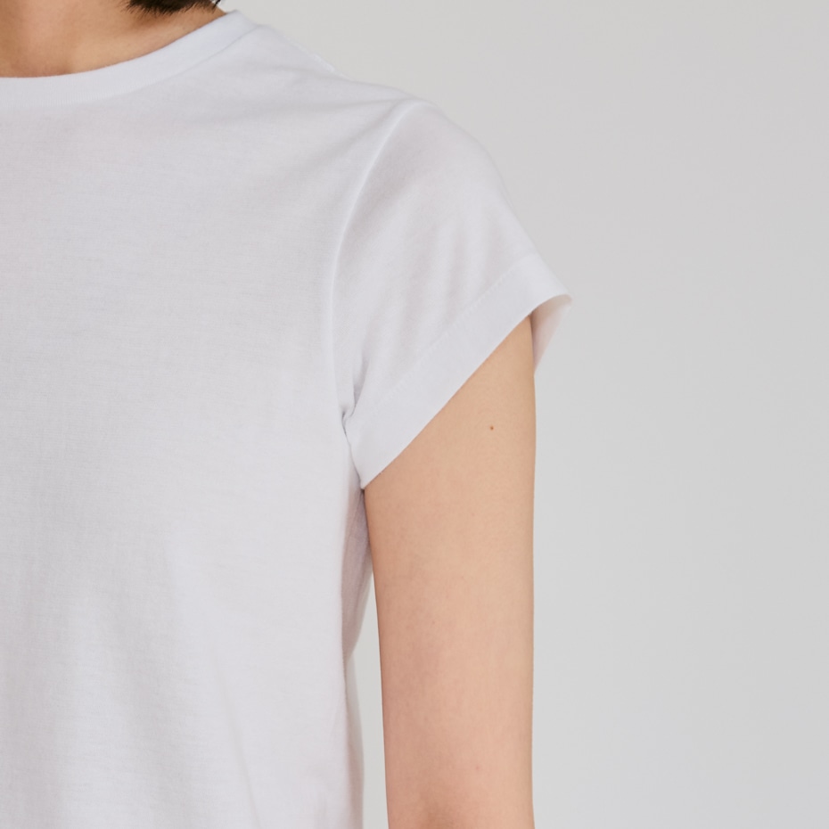 2PクルーネックショートスリーブロングスリーブTシャツ　ホワイト&ブラックセット 2P クルーネックショートスリーブ・ロングスリーブTシャツ by