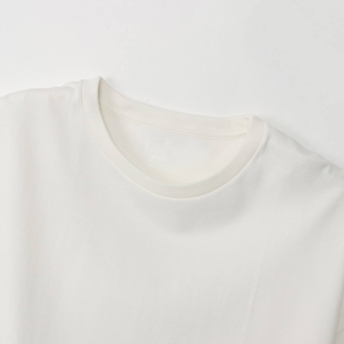 Hanes T-SHIRTS SHIRO for HER �N���b�v�h���C�hT�V���c