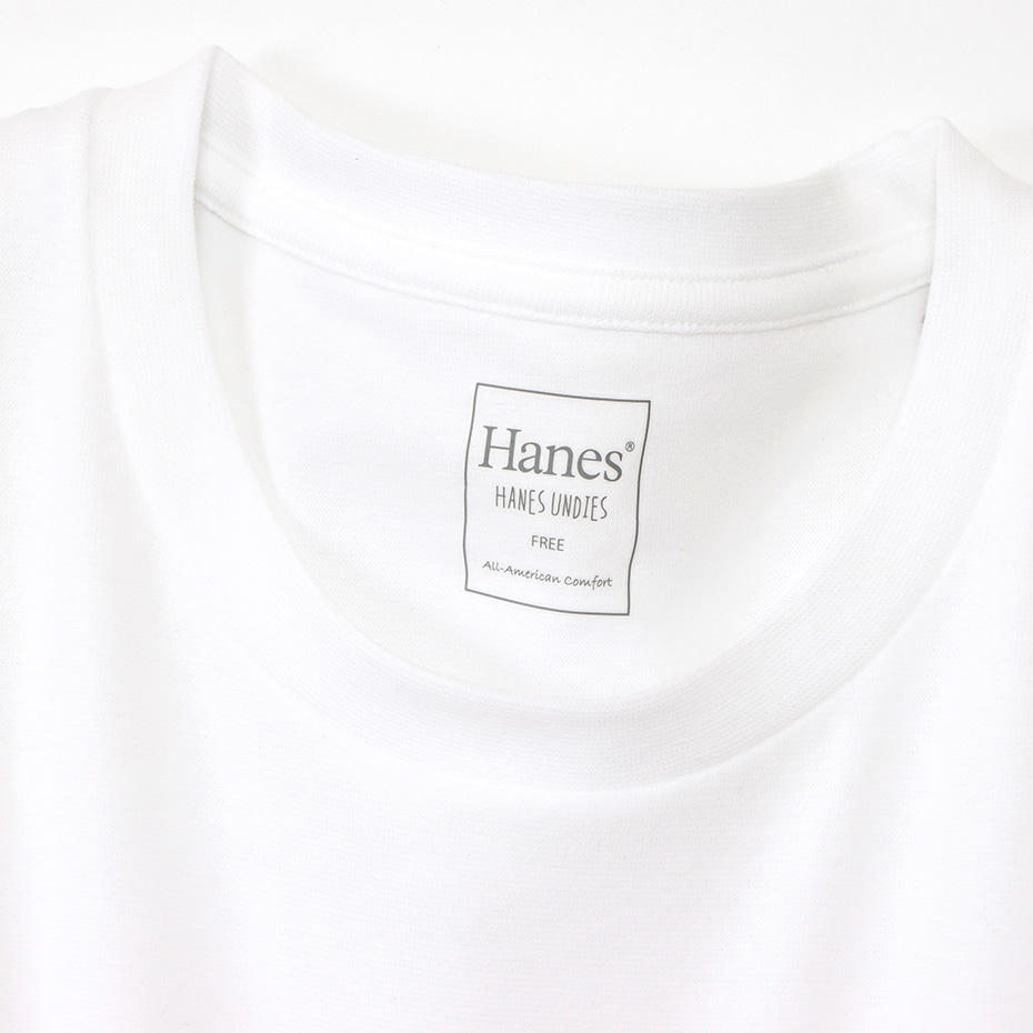 ウィメンズ ライトコットン ロングスリーブTシャツ 22FW  HANES UNDIES Plus＋ ヘインズ(HW4-U506)