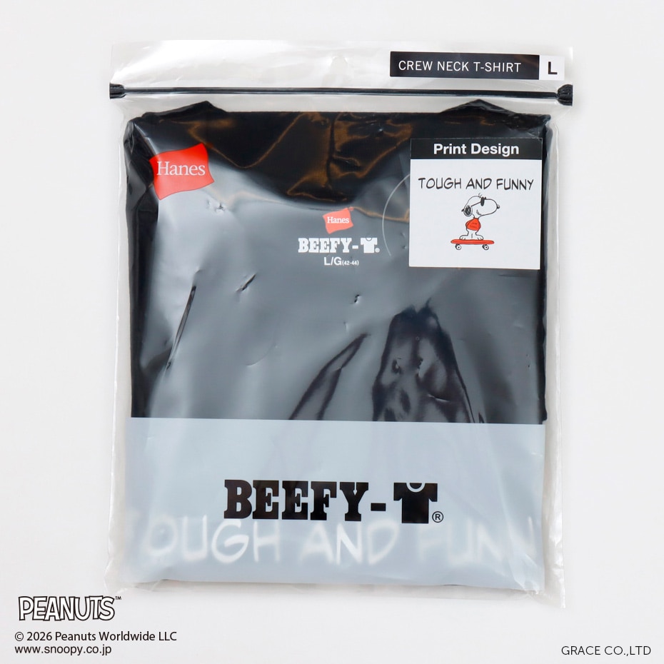 PEANUTS x BEEFY-T �N���[�l�b�NT�V���c 26SS BEEFY-T �w�C���Y(HM1-D002)