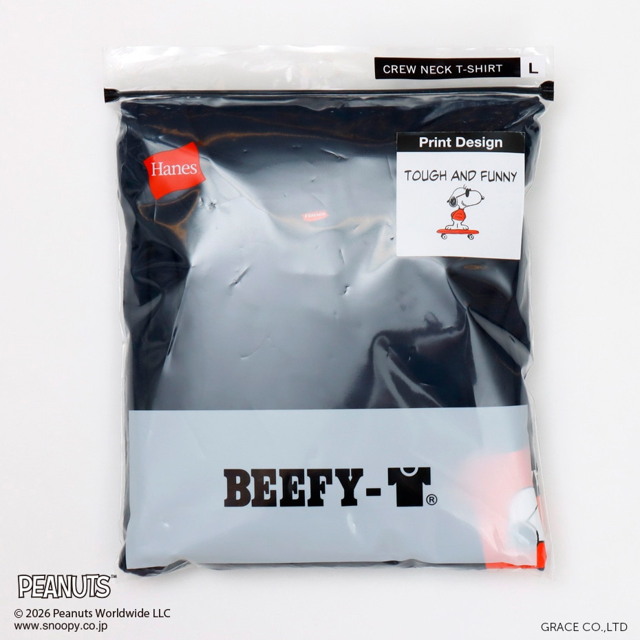 PEANUTS x BEEFY-T �N���[�l�b�NT�V���c 26SS BEEFY-T �w�C���Y(HM1-D002)
